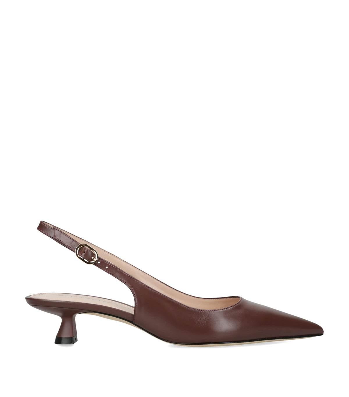 Stuart Weitzman Leather Stuart Sculpt Slingback Pumps 35