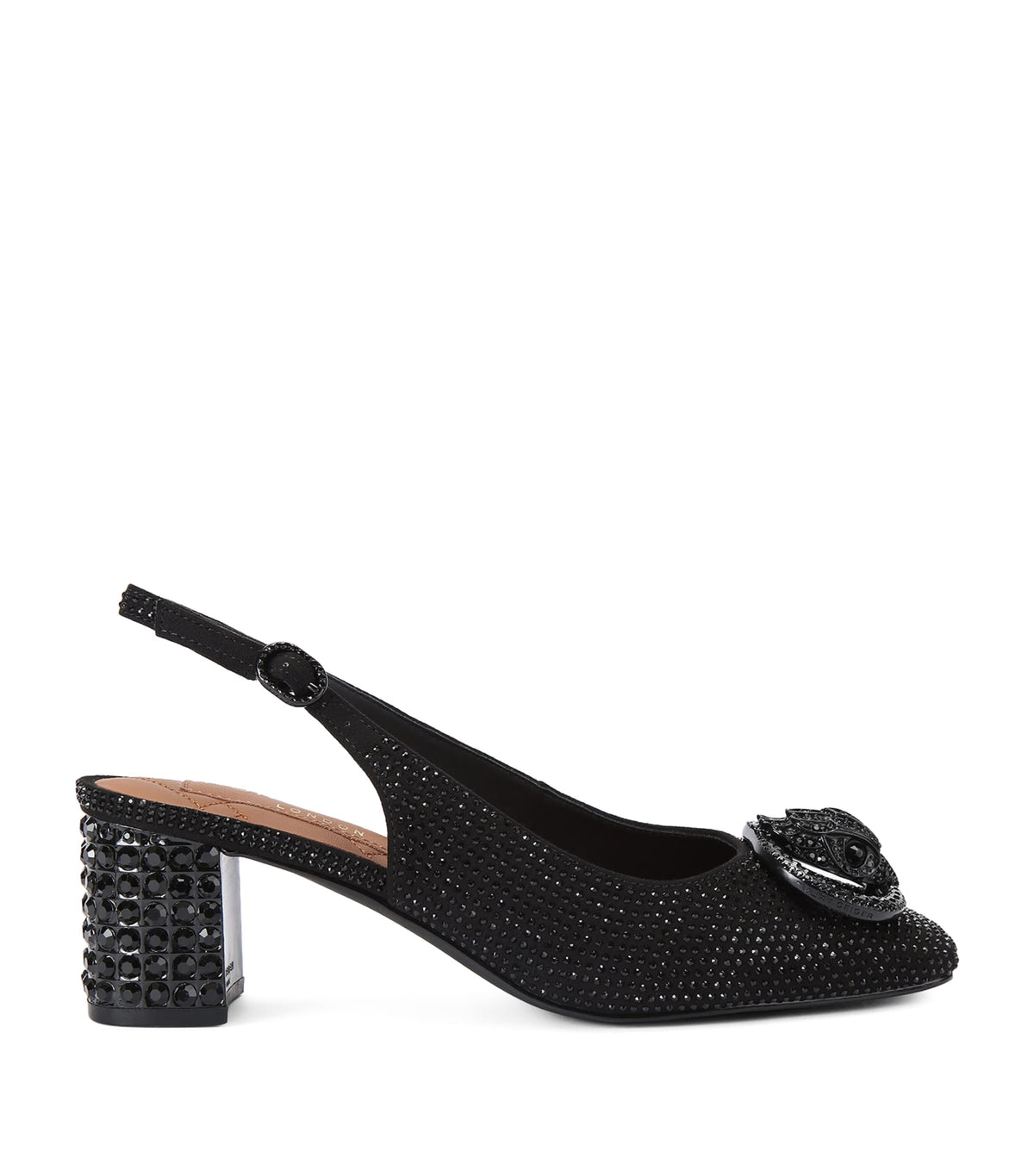 Kurt Geiger London Embellished Chelsea Block Slingback Pumps