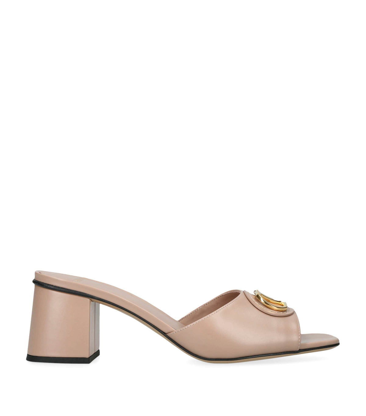 Valentino Garavani Leather VLogo Mules 60