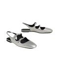 Hermès Mila Slingback Beige - Silver