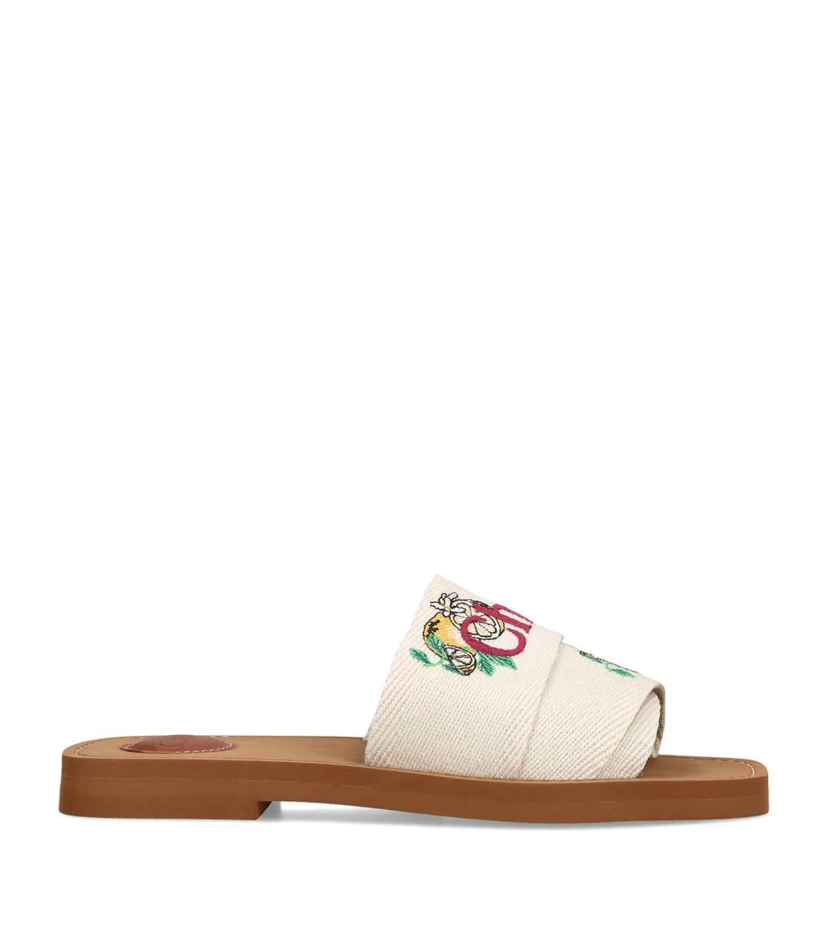 Chloé Canvas Jacquard Woody Sandals