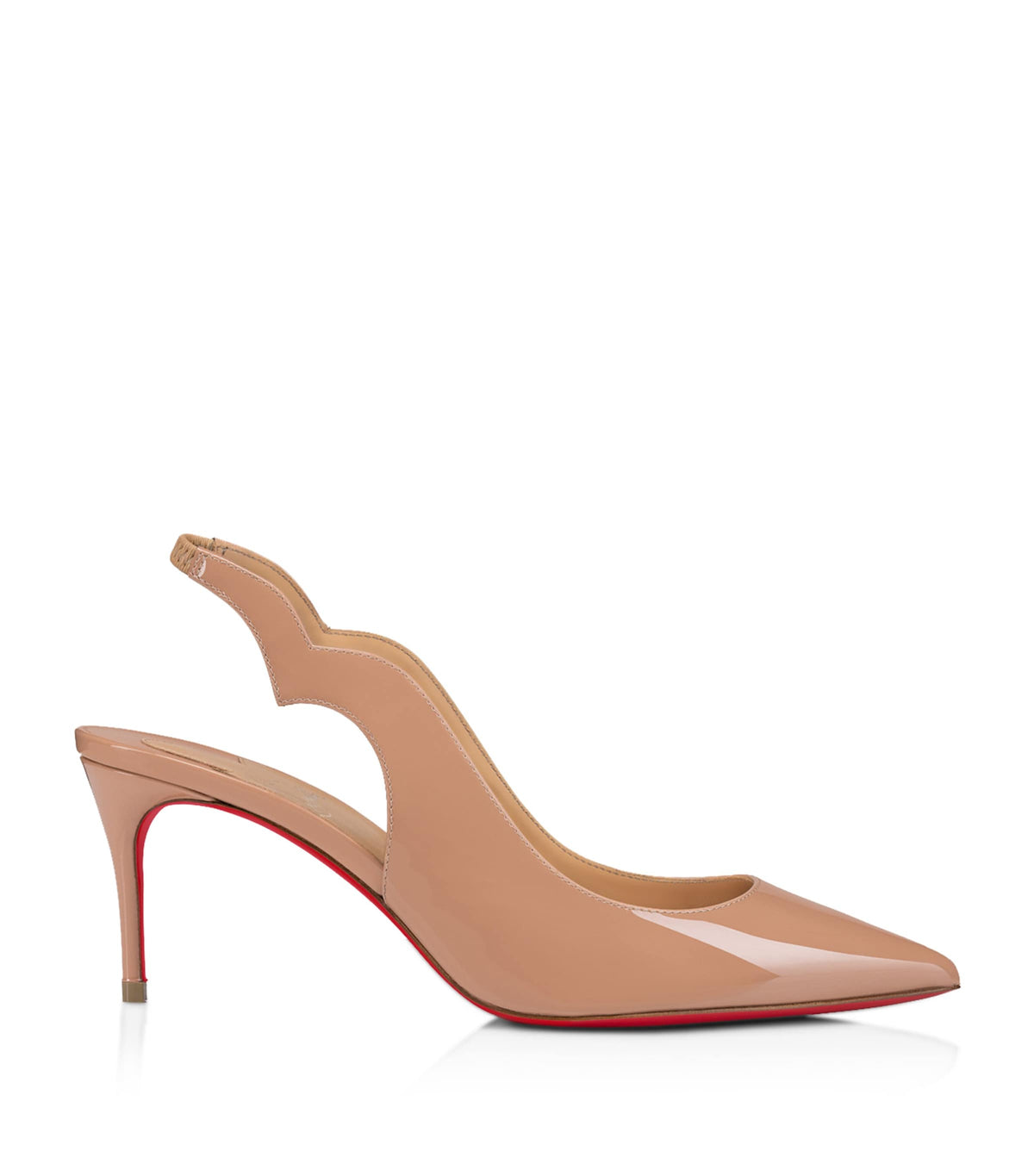 Christian Louboutin Hot Chick Sling Patent Leather Slingback Pumps 70