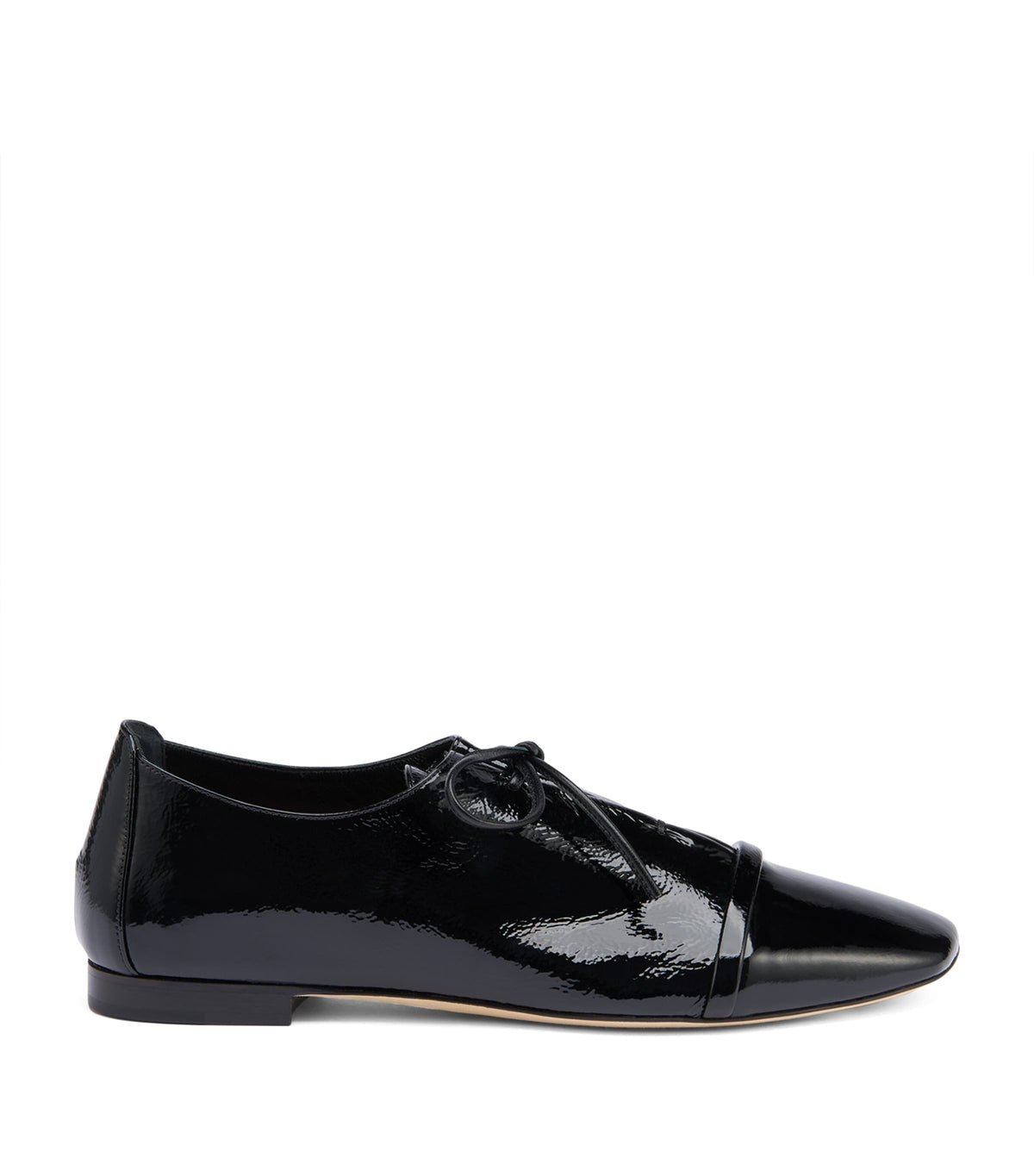 Malone Souliers Patent Leather Jean Lace-up Flats