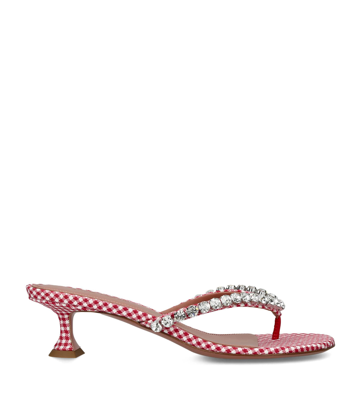 Amina Muaddi Embellished Gigi Thong Sandals 45