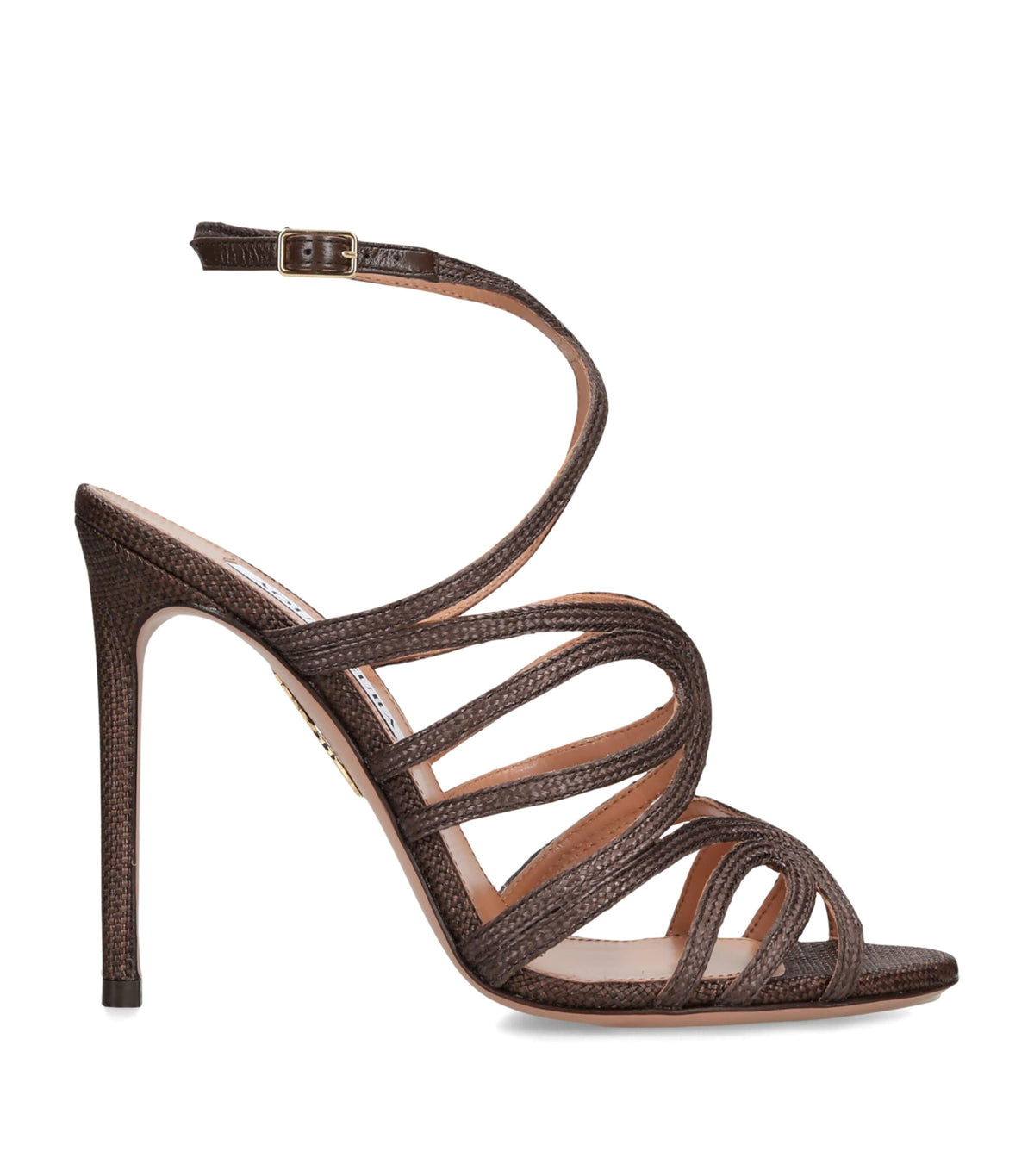 Aquazzura Raffia Serenade Heeled Sandals 105