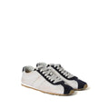 Miu Miu Plume Mesh Fabric Sneakers - White/Navy