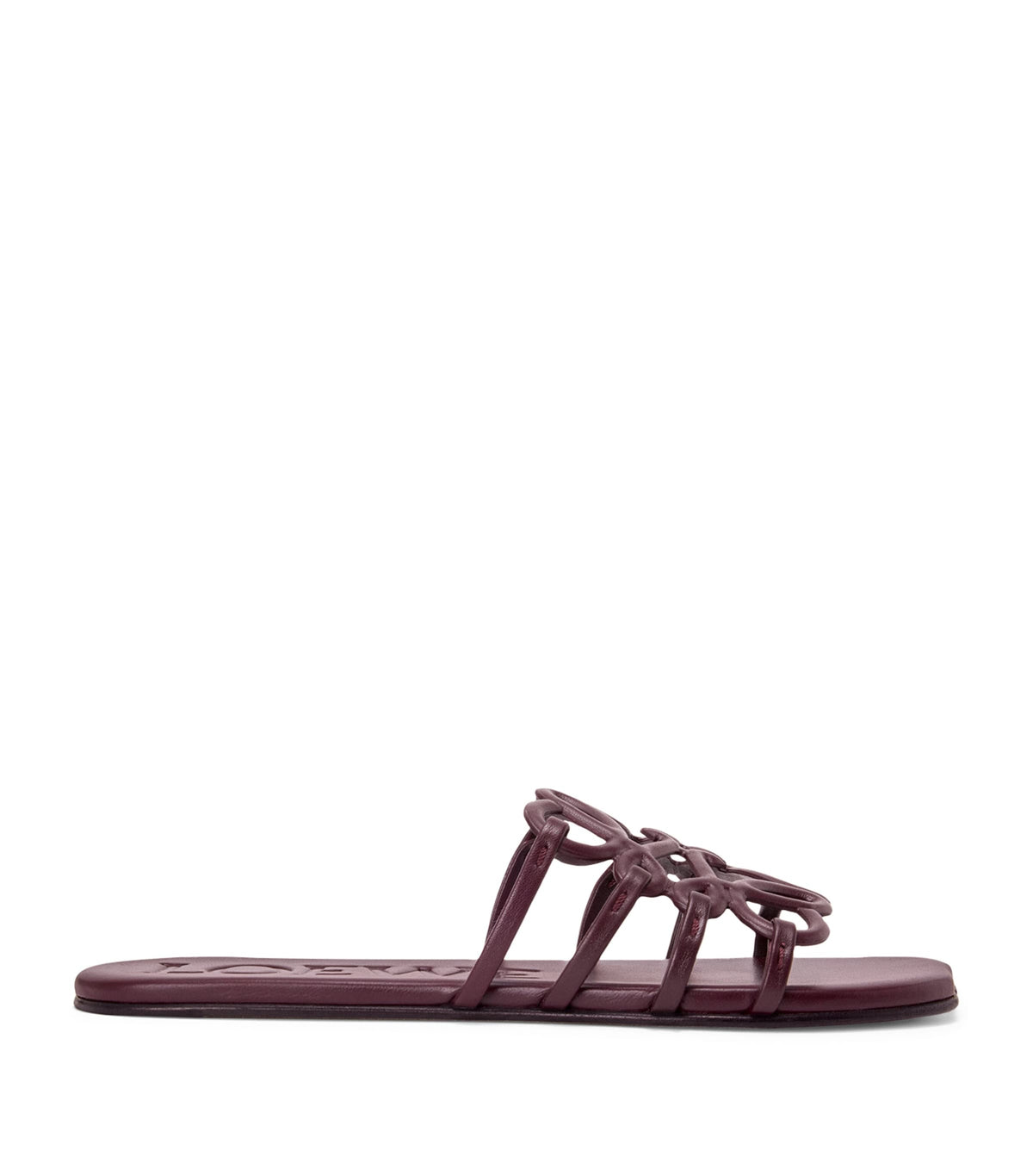 LOEWE Leather Petal Anagram Sandals