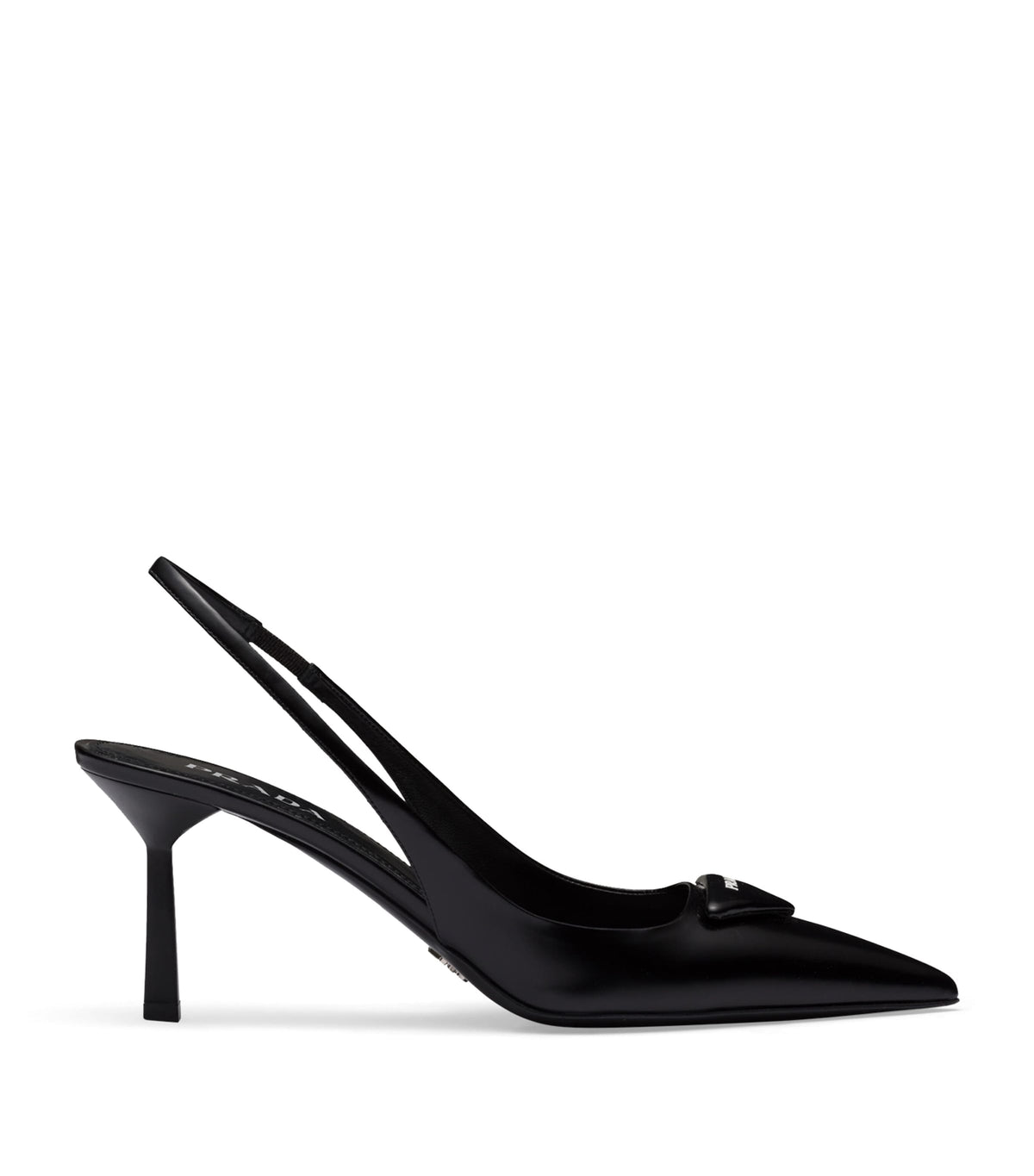 Prada Brushed Leather Slingback Pumps 75