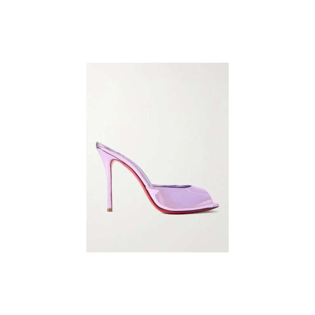 Christian Louboutin Me Dolly Patent Leather Mules 100 - Lilac/Purple