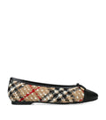 Burberry Bouclé Check Highgate Ballet Flats