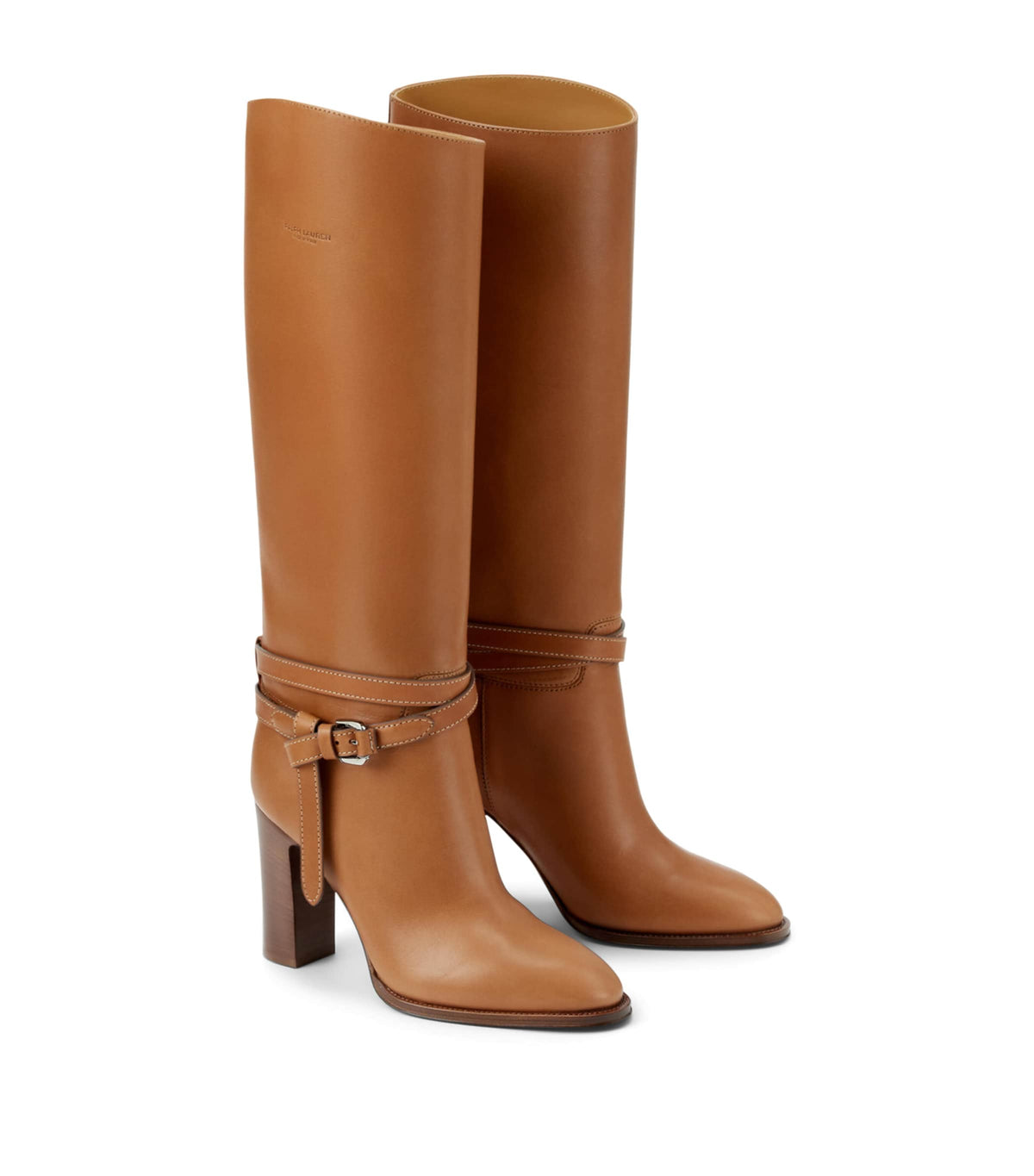 Ralph Lauren Collection Leather Donnely Knee-High Boots 90