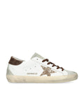 Golden Goose Leather Glittered Super-Star Sneakers