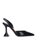 Amina Muaddi Leather Holli Slingback Pumps 95
