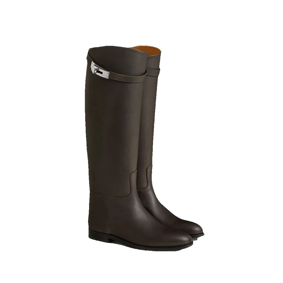 Hermès Jumping Boot Beige - Brown/Ebene
