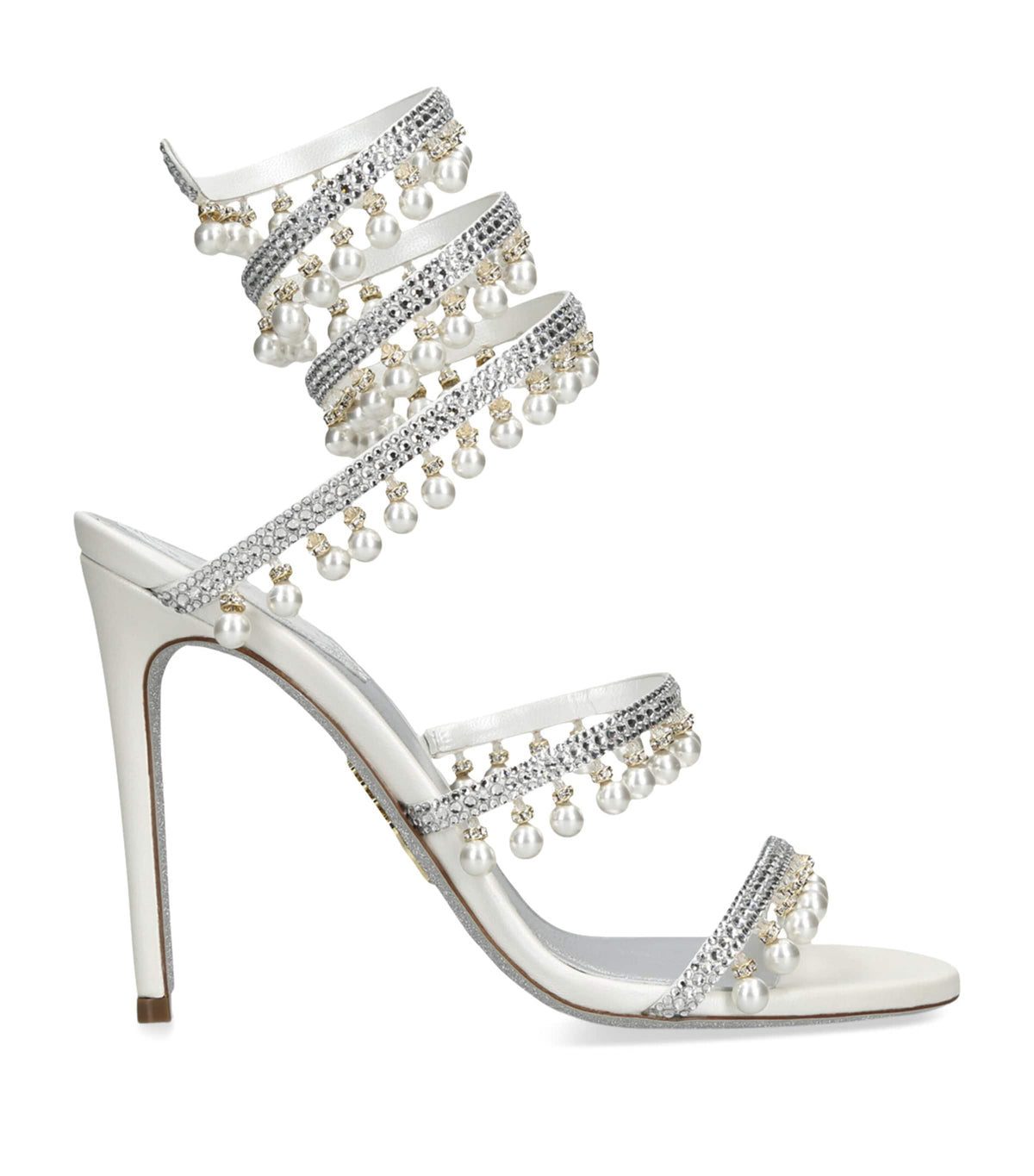 René Caovilla Embellished Chandelier Heeled Sandals 105