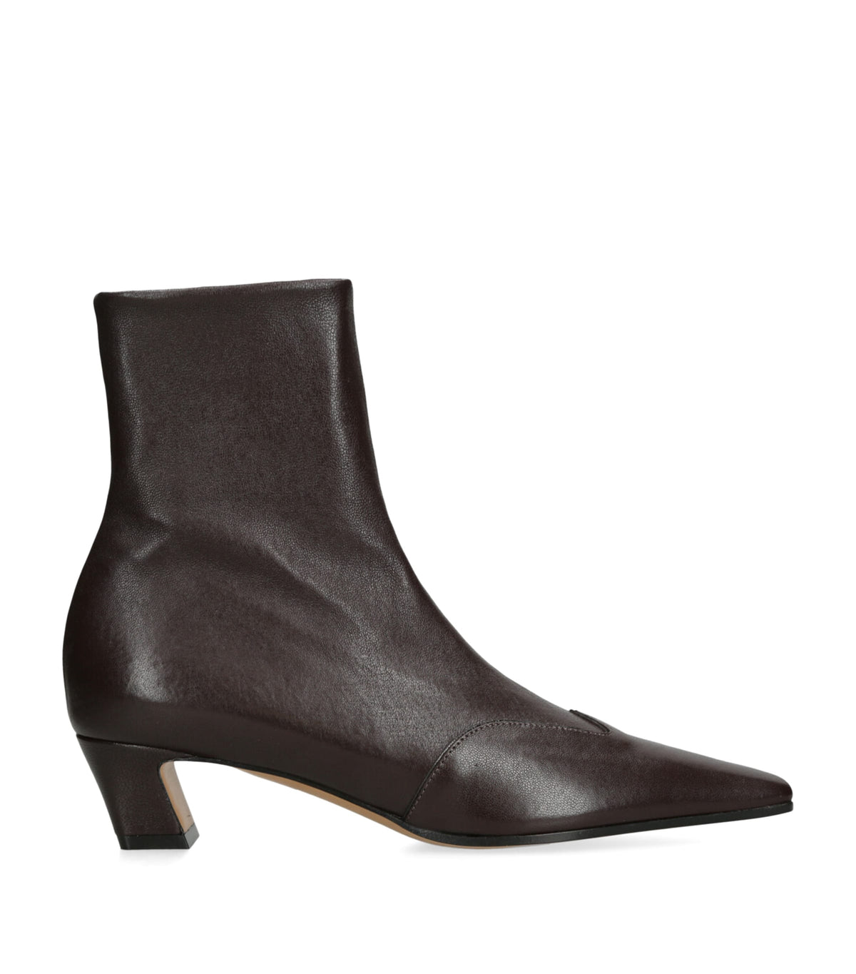 Khaite Leather Nevada Ankle Boots 40