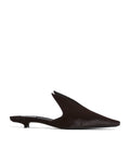 Alaïa Calf Hair Pointy Mules 25