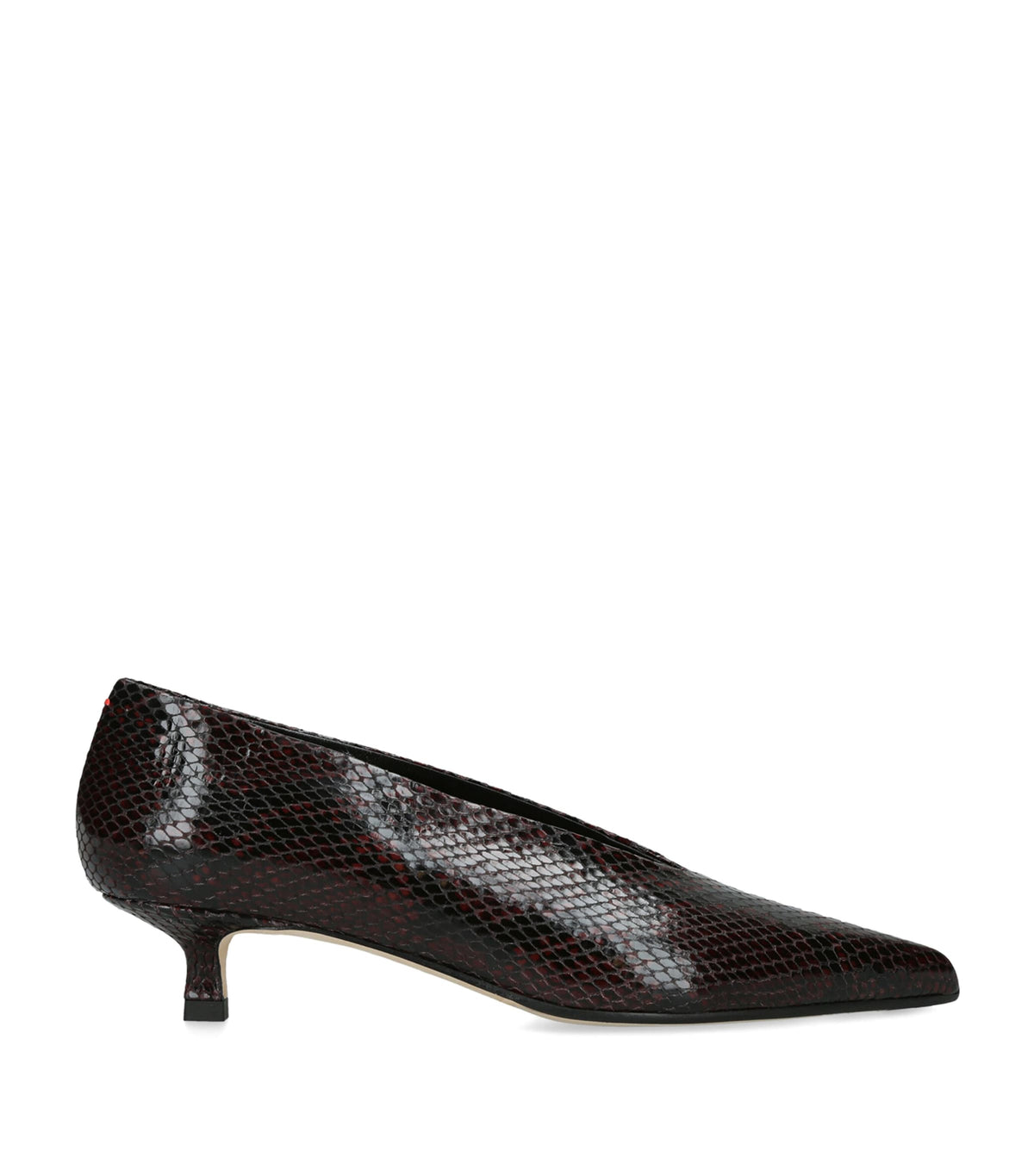aeyde Snakeskin-Effect Leather Clara Pumps 35