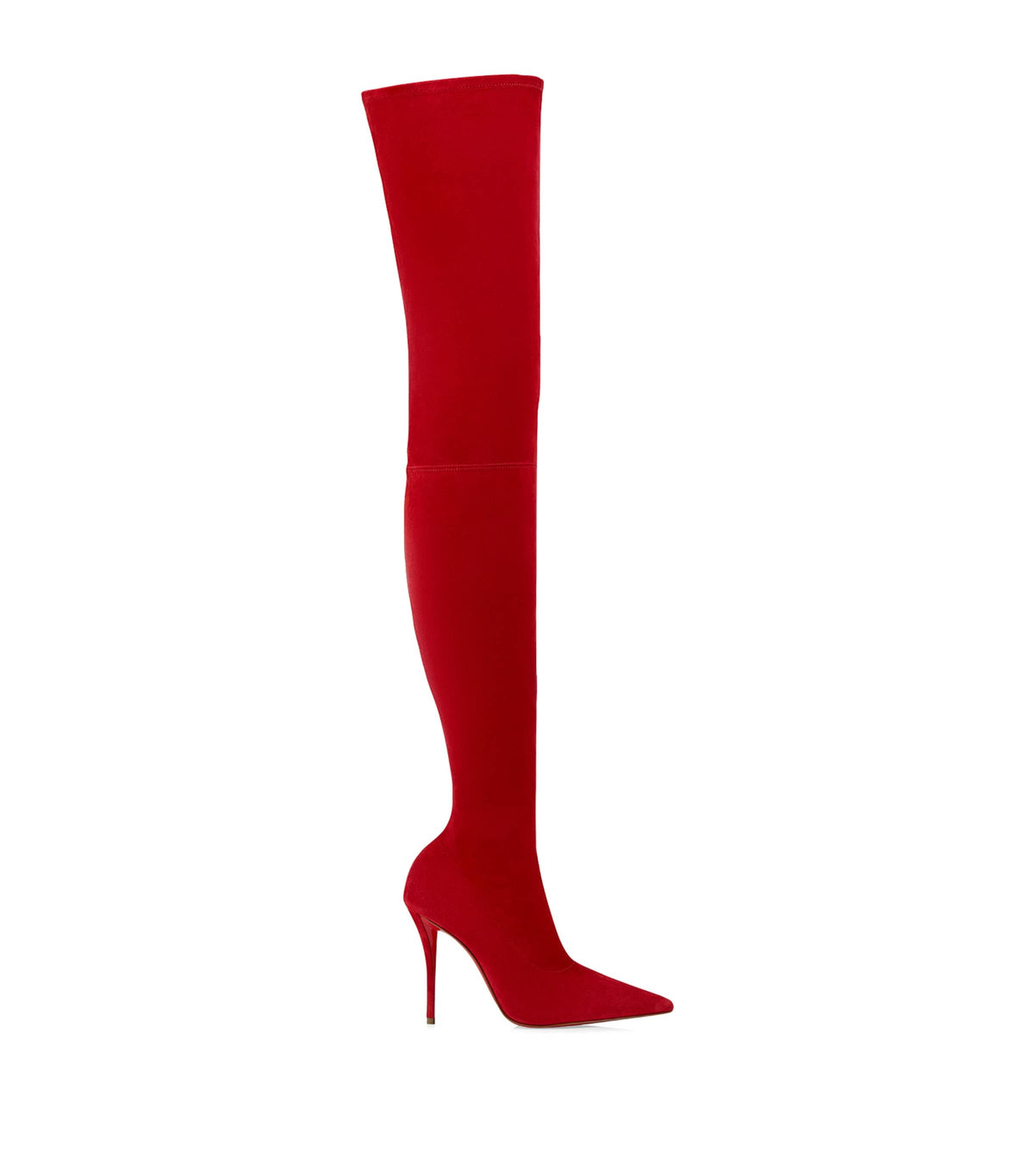 Christian Louboutin Miss Z Botta Alta Suede Over-The-Knee Boots 100