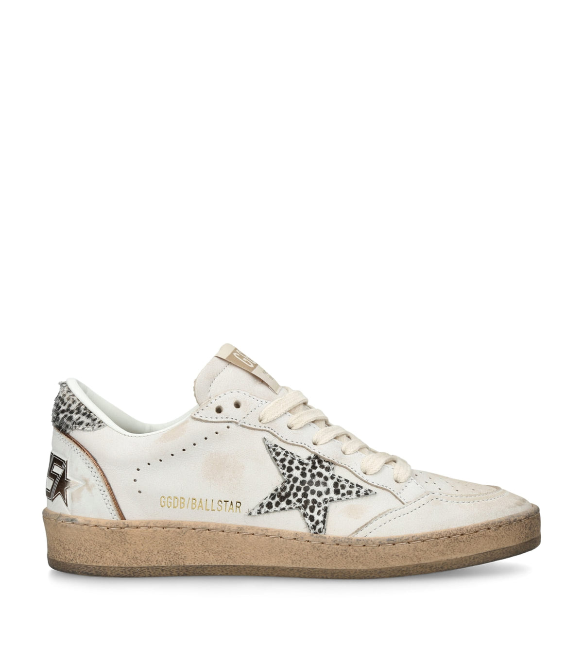 Golden Goose Leather Dalmation Ballstar Sneakers