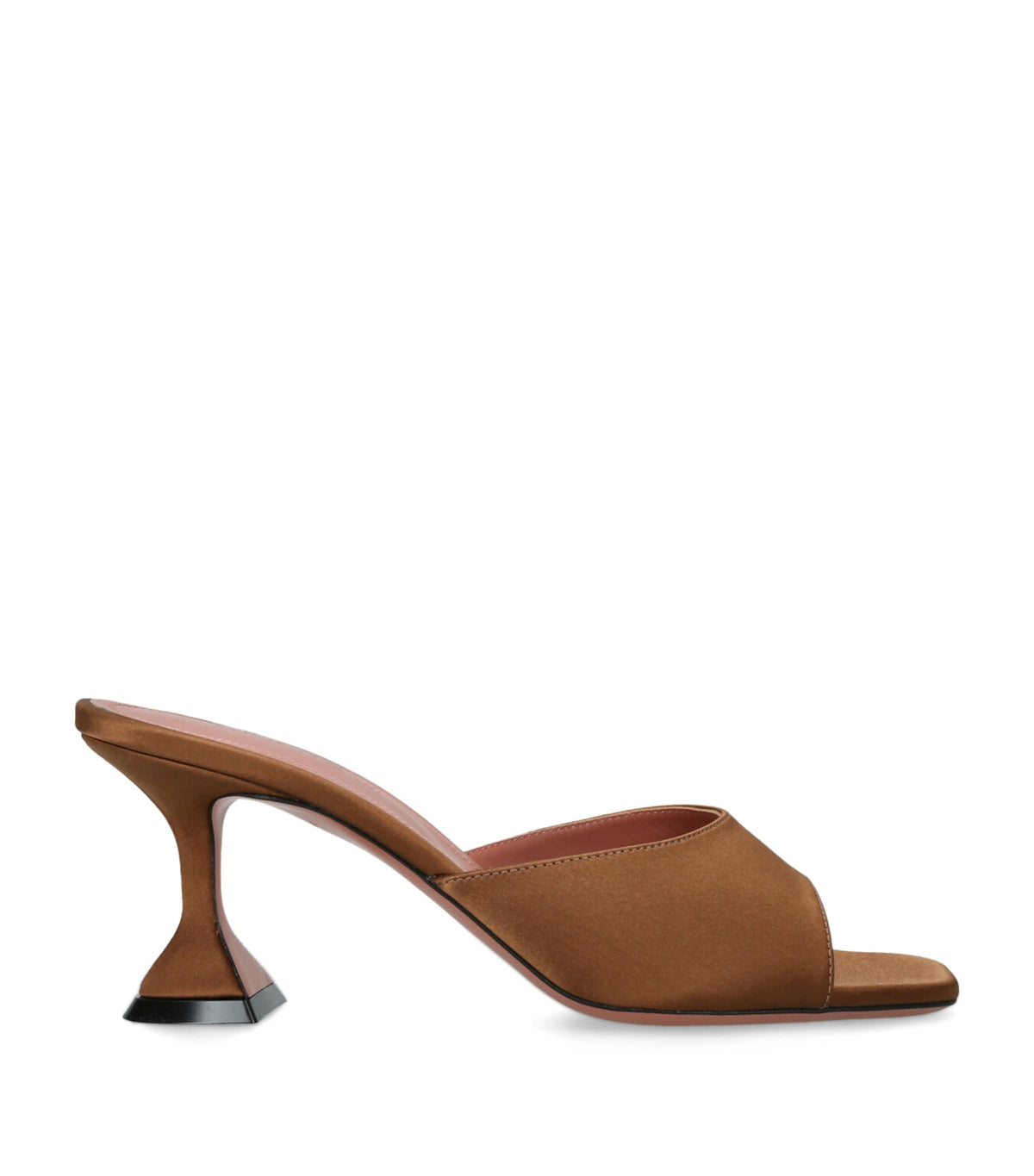 Amina Muaddi Satin Lupita Heeled Mules 70