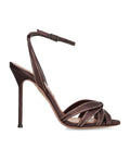 Aquazzura Satin Soulmate Heeled Sandals 105