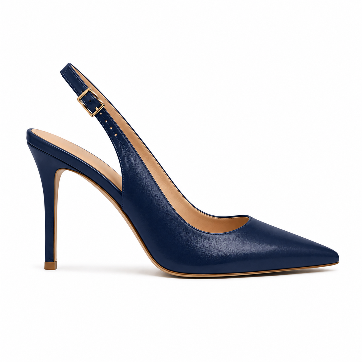 Cassiela Bianca Slingback — Navy