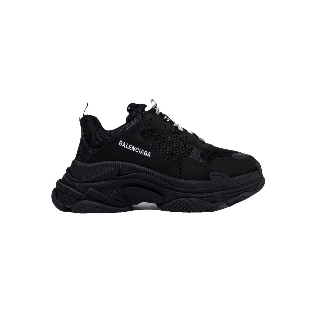BALENCIAGA TRIPLE S. LACE-UP SNEAKERS BLACK