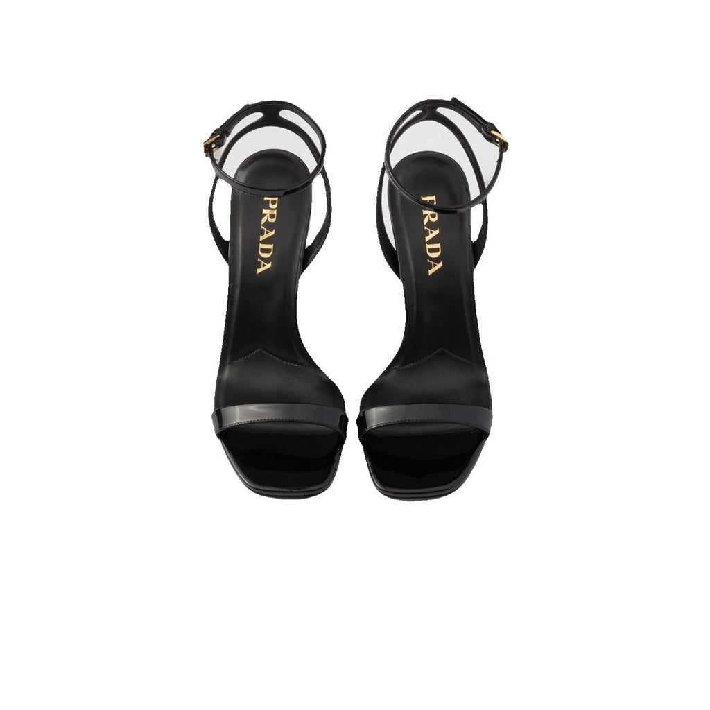 PRADA HEELED SANDAL BLACK