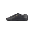 SAINT LAURENT LEATHER PANEL SNEAKERS BLACK