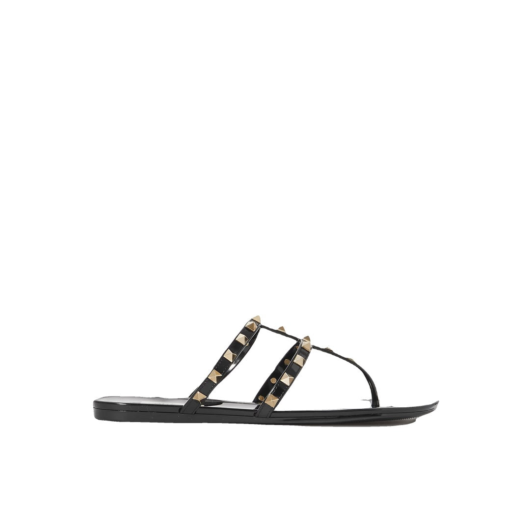VALENTINO GARAVANI CUFFIE KIDSKIN SANDAL 100MM BLACK
