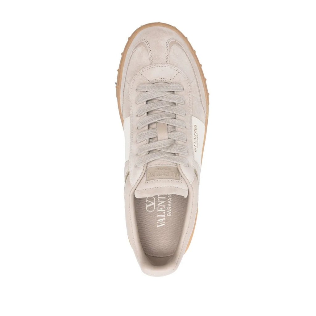 VALENTINO GARAVANI UPVILLAGE SNEAKER IN WOVEN RAFFIA FABRIC BEIGE
