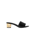 GIVENCHY LABEL LEATHER MULES BLACK