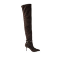JIMMY CHOO CAMIE OVER THE KNEE BOOTS DARK BROWN