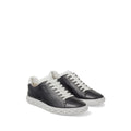 JIMMY CHOO DIAMOND LIGHT LEATHER SNEAKERS BLACK