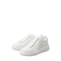 JIMMY CHOO DIAMOND LIGHT FLEX/F LEATHER SNEAKERS WHITE