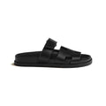 HERMÈS HERMES CALFSKIN CHYPRE SANDAL BLACK