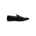 GUCCI VELVET GG MONOGRAM HORSEBIT JORDAAN LOAFERS BLUE BEIGE