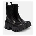 BALENCIAGA BULLDOZER LACE UP BOOTS BLACK