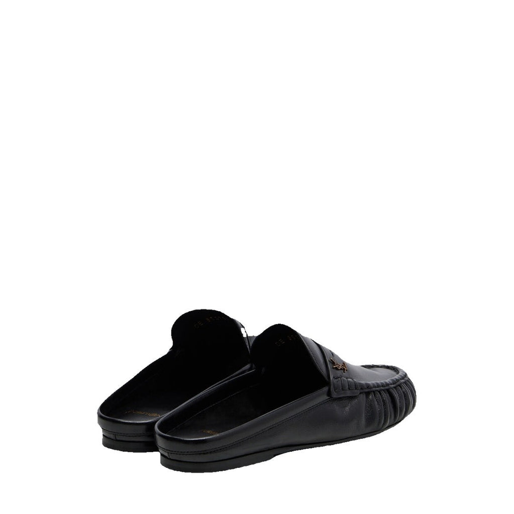 SAINT LAURENT RENEE MULES BLACK