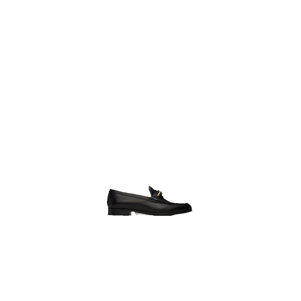 VALENTINO GARAVANI VLOGO SIGNATURE CALFSKIN LOAFER BLACK