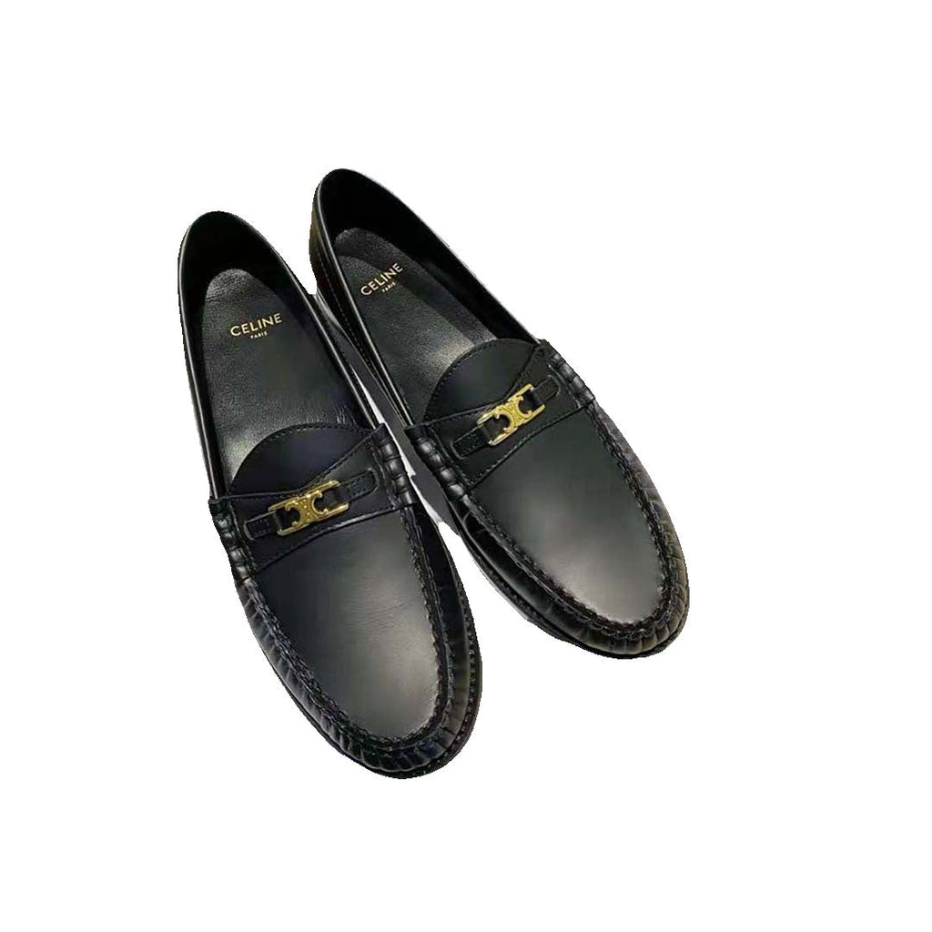 CELINE MOCCASIN TRIOMPHE LUCO BLACK