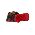 CHRISTIAN LOUBOUTIN CALFSKIN SUEDE PATENT LOUBISHARK SNEAKER BLACK