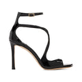 JIMMY CHOO AZIA SUEDE HEELED SANDALS BLACK
