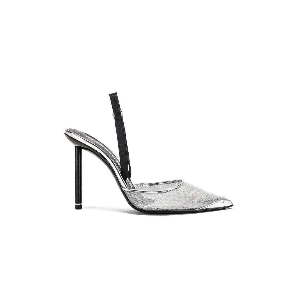 ALEXANDER WANG TIA SLINGBACK PUMP METALLIC