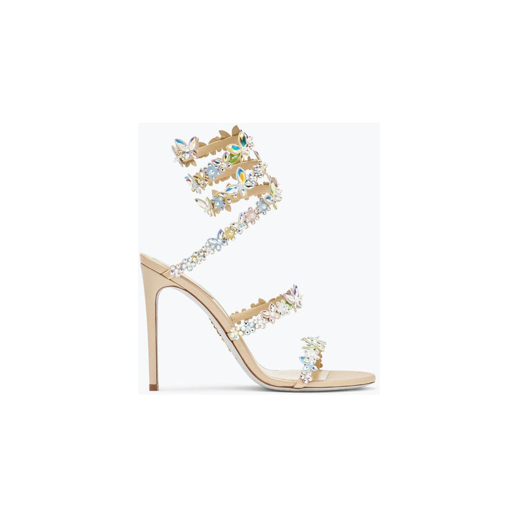 RENÉ CAOVILLA 105MM EDEN SANDAL NUDE